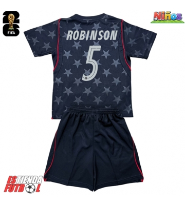 Estados Unidos Antonee Robinson #5 Segunda Equipación Niños Mundial 2026 Manga Corta (+ Pantalones cortos)